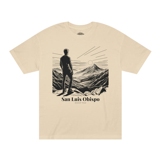 San Luis Obispo 'Bishop Peak Summit' Line Art Tee Unisex T-shirt