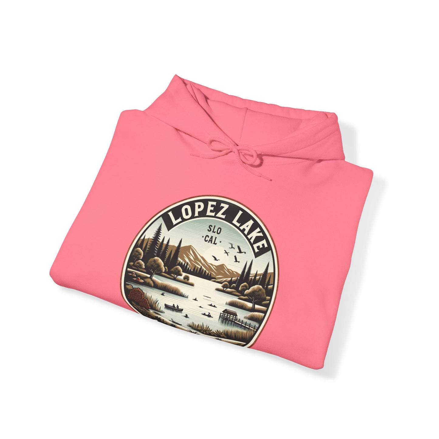 Arroyo Grande Lopez Lake Vintage Tee - SLO CAL Inspired Unisex Heavy Blend™ Hooded Sweatshirt