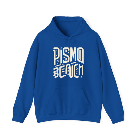 Pismo Beach Bold Graphic Logo Tee - SLO CAL Unisex Heavy Blend™ Hooded Sweatshirt