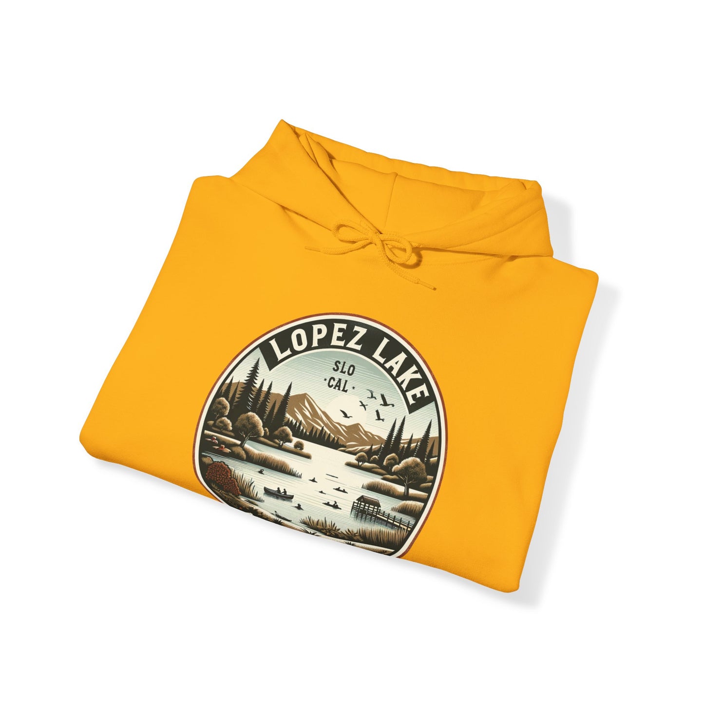 Arroyo Grande Lopez Lake Vintage Tee - SLO CAL Inspired Unisex Heavy Blend™ Hooded Sweatshirt