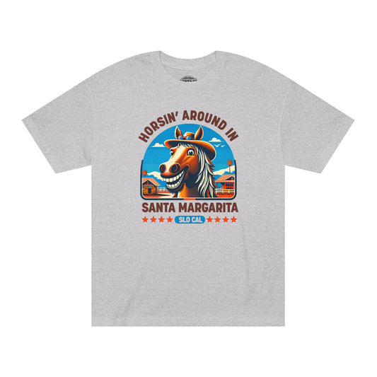 Santa Margarita 'Horsin' Around' Vintage T-Shirt - SLO CAL Pride Tee Unisex T-shirt
